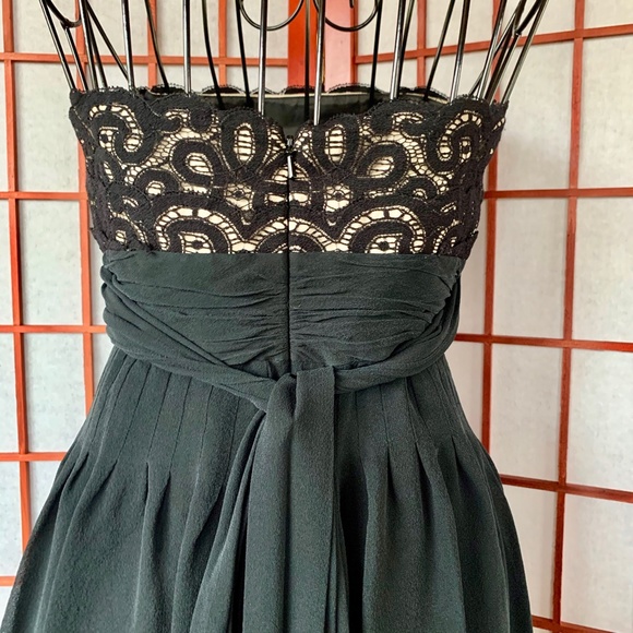 Jones NY Strapless Lace Bodice Cocktail Midi - Picture 2 of 6